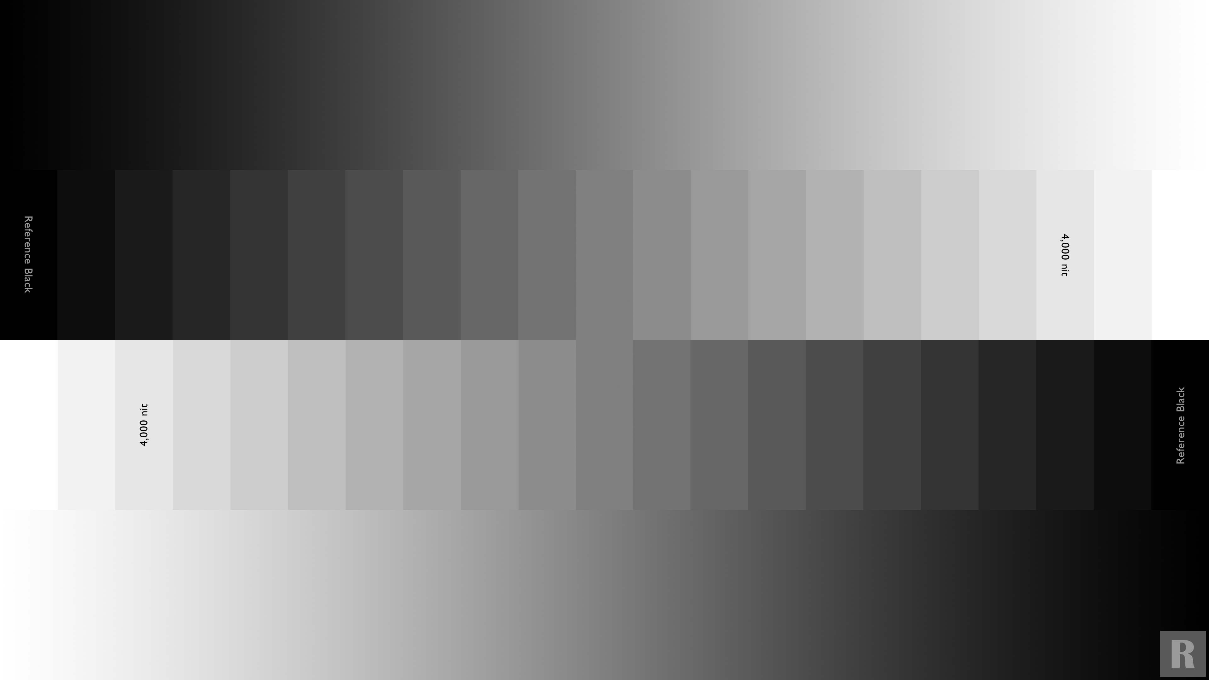 Dolby Vision Grayscale Ramp Test Pattern