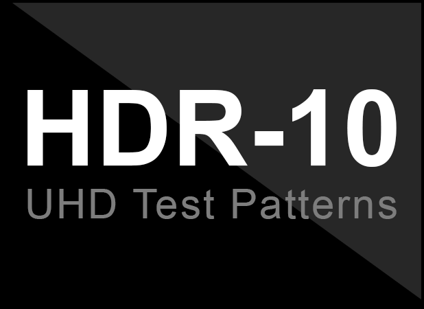 HDR-10 UltraHD Test Patterns