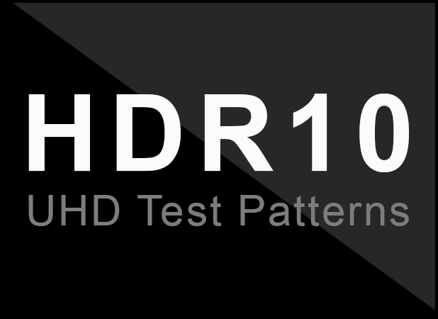 4K UltraHD HDR10 Test Patterns